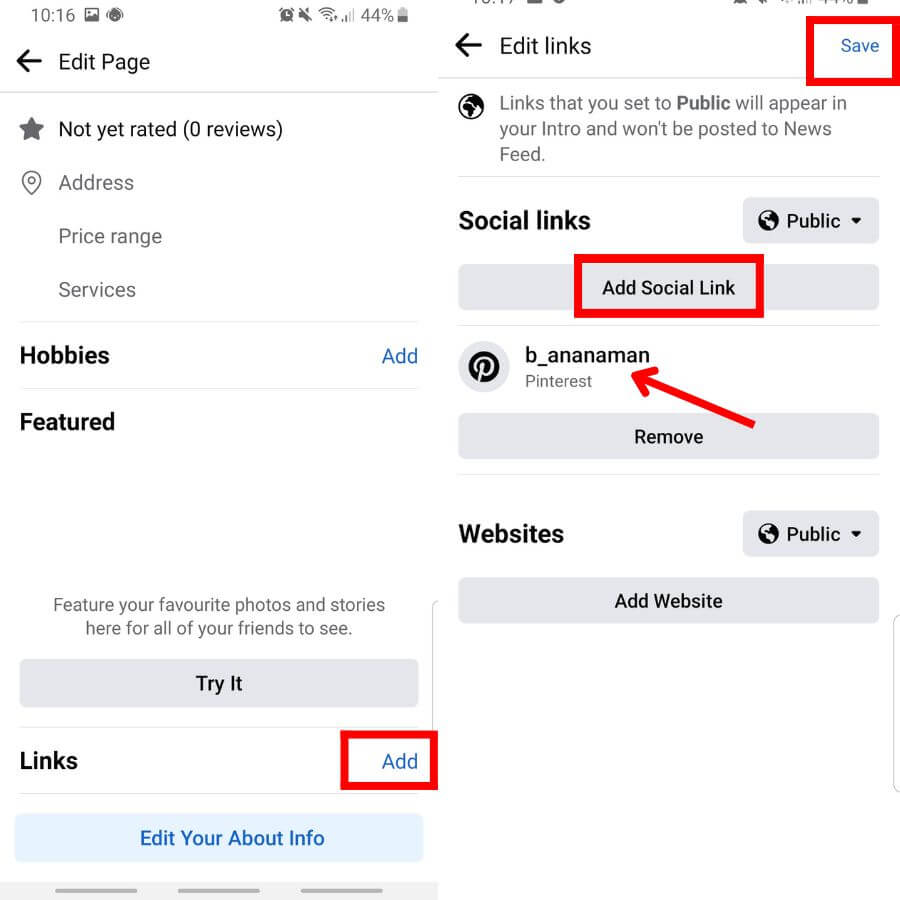 How to Link Pinterest to Facebook Business Page in Mobile Phone