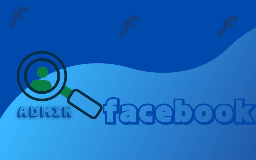 Find admin Facebook page