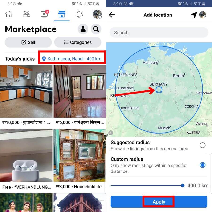 How To Change Country Location On Facebook Marketplace