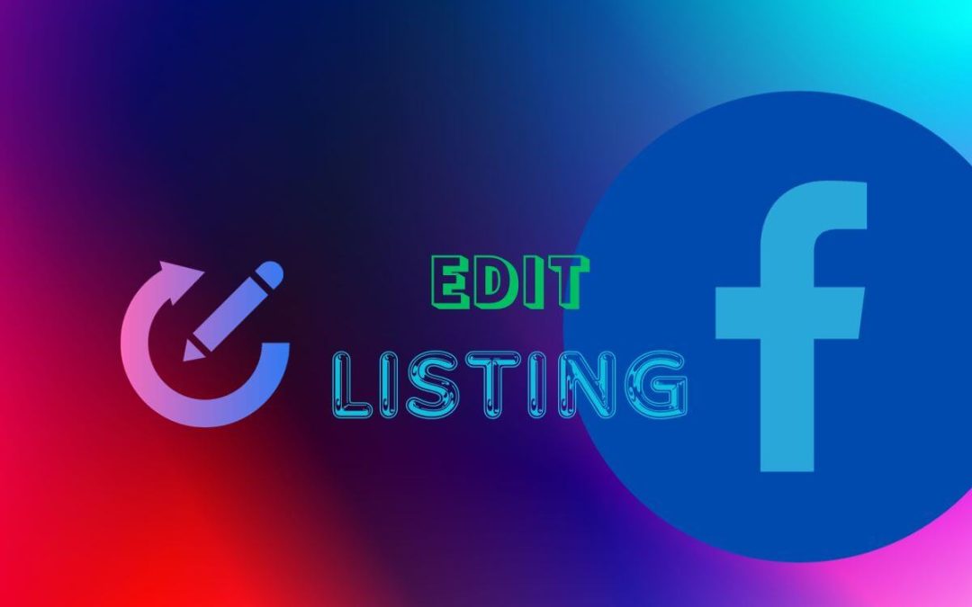 Edit Facebook marketplace listing