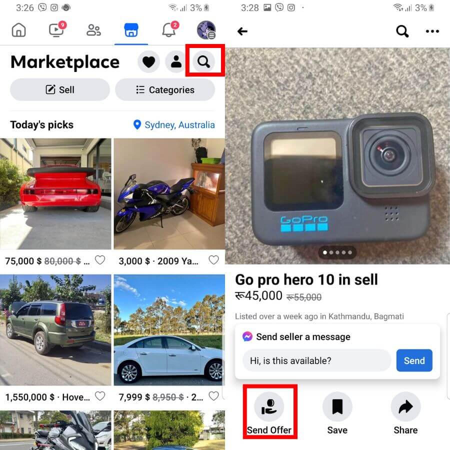 How to Contact a Seller on Facebook Marketplace 