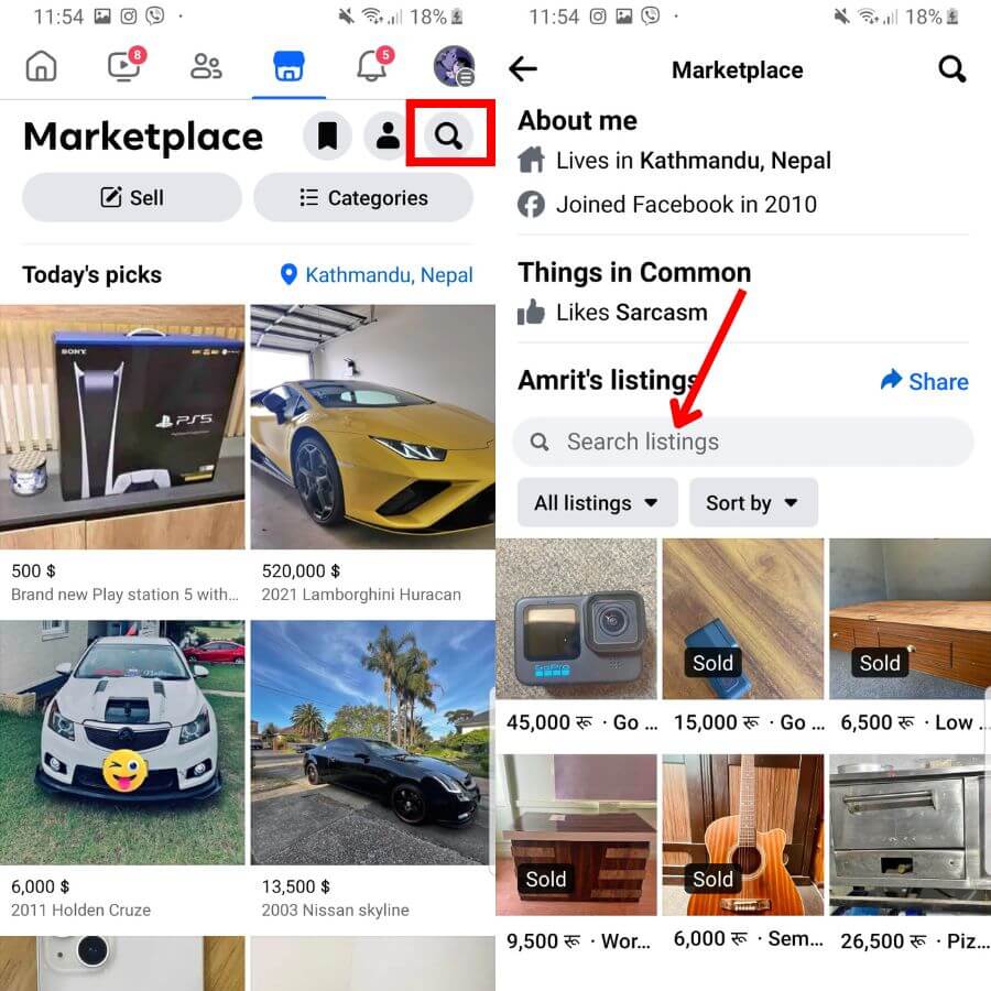 How to locate a specific merchant on Facebook's digital store 