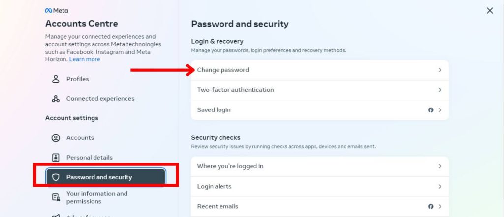 How to modify passcode of business page on FB