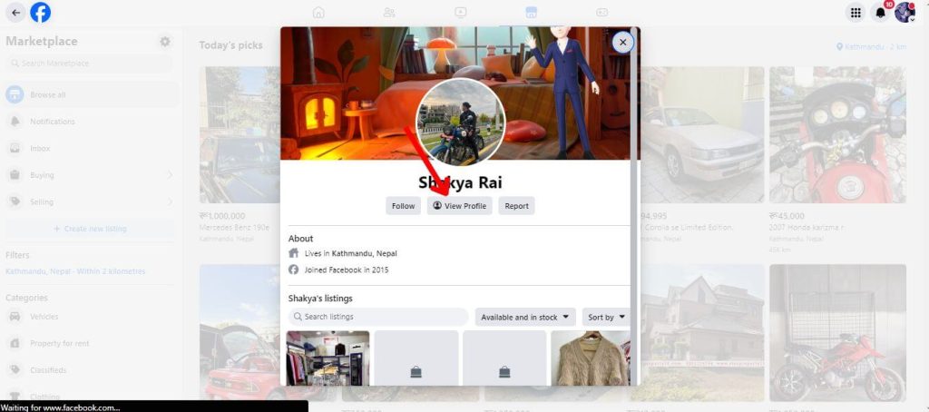 How to report a customer on Fb's digital store